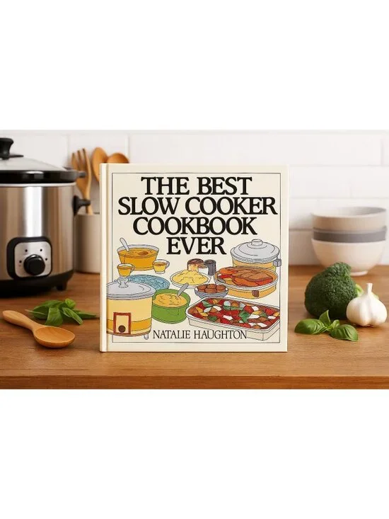 The Best Slow Cooker Cookbook Ever by Natalie Haughton 1995 Hardcover Recipes