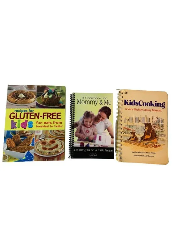 Kids Cookbook Lot Gluten-Free Kids | Mommy & Me | Klutz KidsCooking Spiral Books