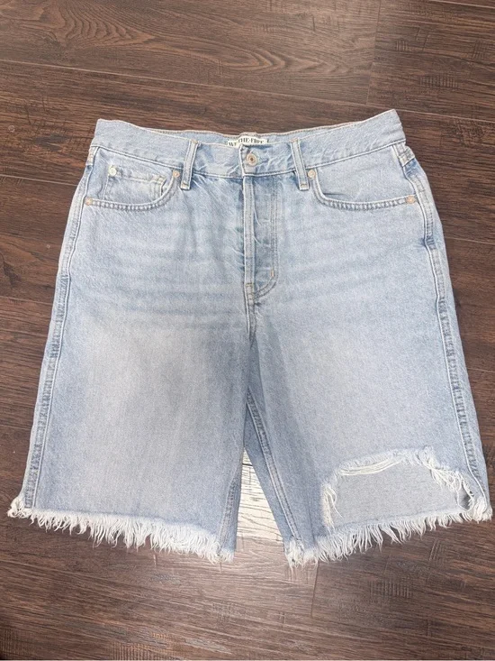 WE THE FREE BUG SUR COAST BOYFRIEND LONG DENIM JEAN SHORTS