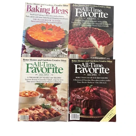 Vintage Better Homes and Gardens Creative Ideas Baking Magazines 1984-1987 Lot 4