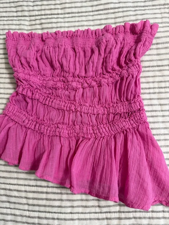 Free People Daybreak Cotton Tube Top Strapless XS NWOT