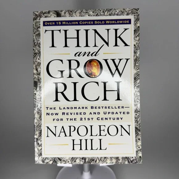 Think and Grow Rich Napoleon Hill Revised Updated 21st Century Paperback Book