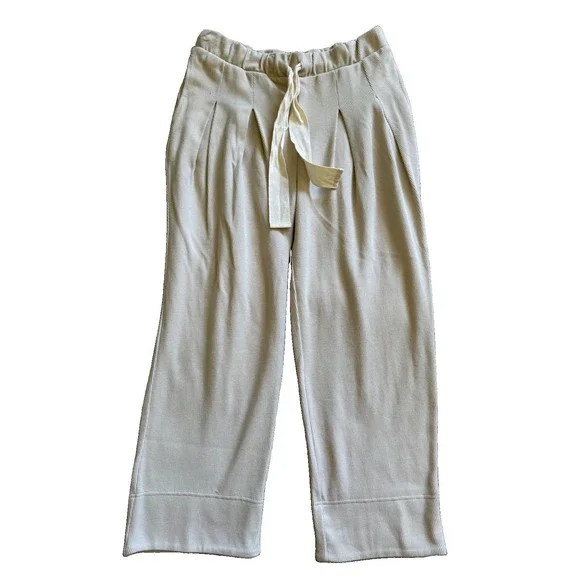 Free People Beach High Waisted Wide Leg Pants Beige Size Medium