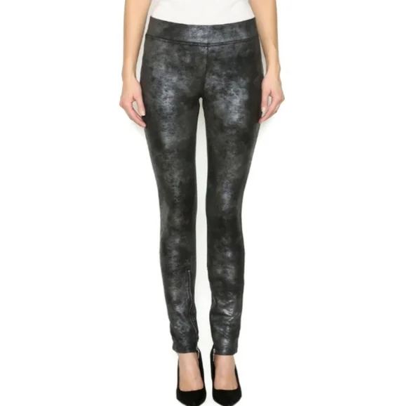 Free People Metallic Zipper Bottom Legging