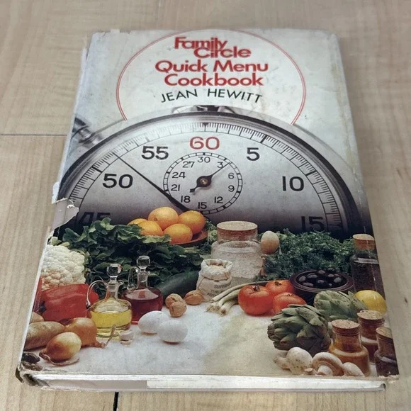 Family Circle Quick Menu Cookbook Jean Hewitt Vintage