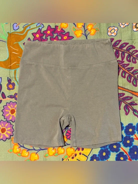Free People Women’s Olive Green Bike Shorts