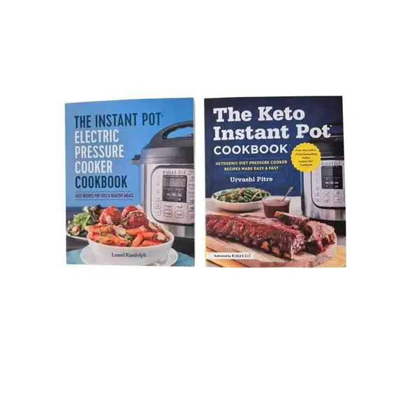 Instant Pot Cookbook Set Keto Electric Pressure Cooker 2 Books‎ Like New