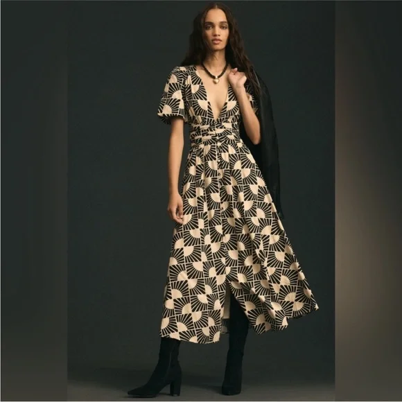 Anthropologie The Katerina Button-Front Dress