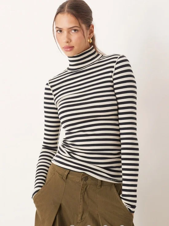 Free People Good Good Striped Long Sleeve Top
