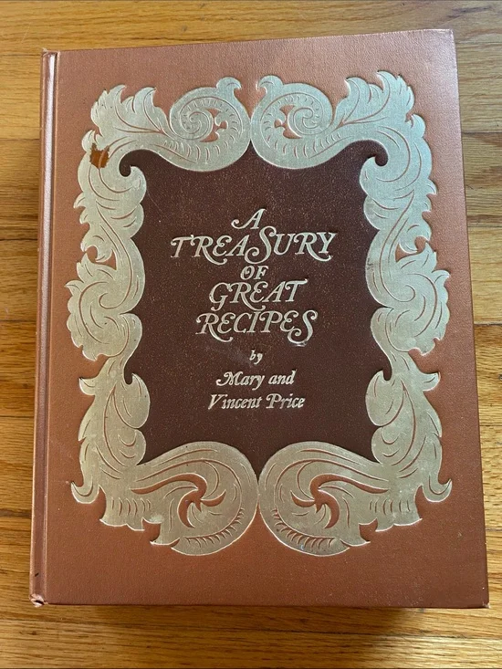 1970’s A Treasury of Great Recipes by Mary and Vincent Price Very Good Condition