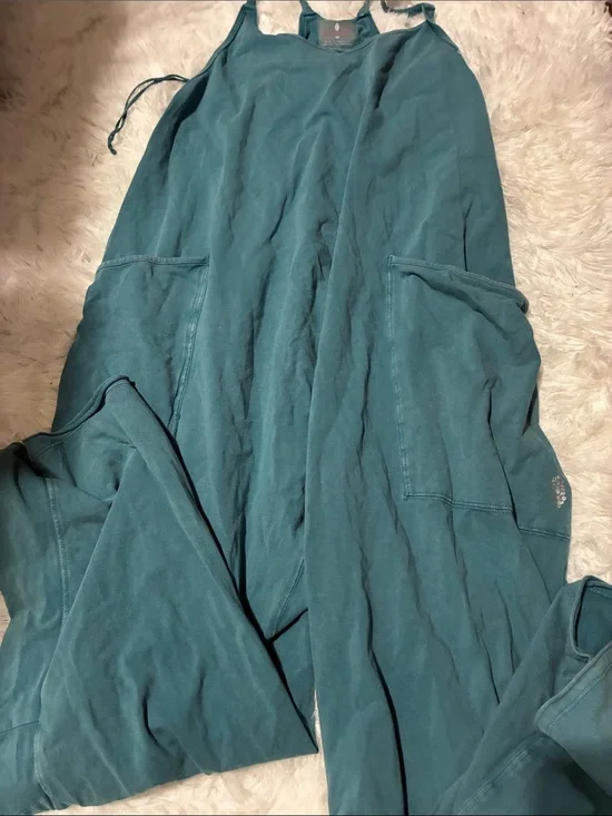 Free people teal hotshot onesie xs