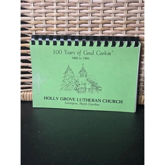Holly Grove Lutheran Church Cookbook Lexington,  NC 1985 Spiral Vintage