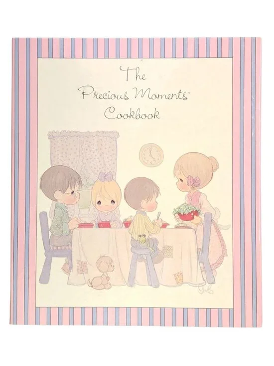 Vintage The Precious Moments Cookbook Spiral-Bound 1988 Enesco Recipes Artwork