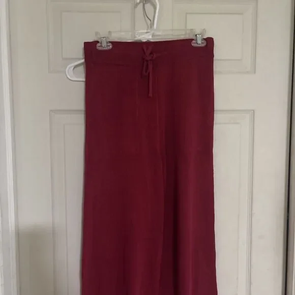 Free People Xs  Knit Pants Women Wide Leg  Beach Boho Fit Bottom