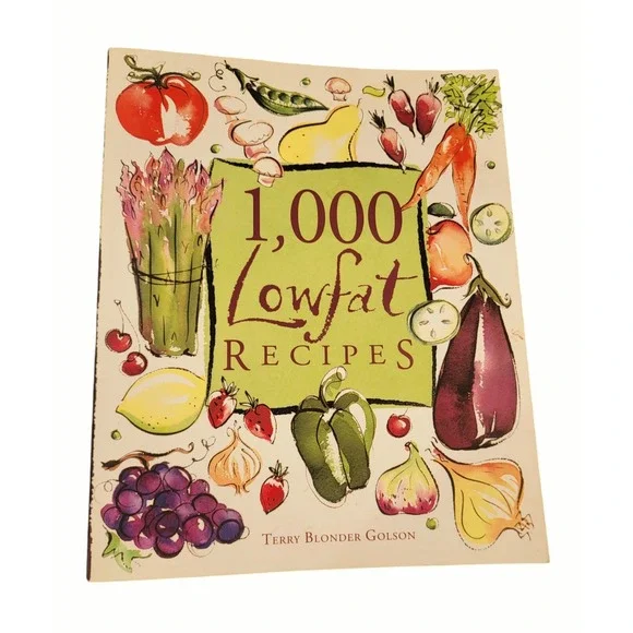 Vintage Cookbook ‎ 1,000 Lowfat Recipes, Terry Blonder Golson, Paperback 1997