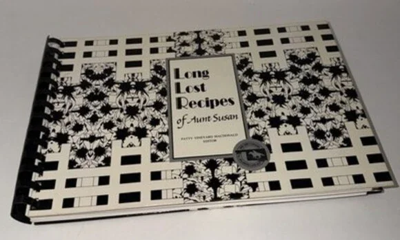 Vtg 1989 LONG LOST RECIPES OF AUNT SUSAN Cookbook Mid-Century OK History