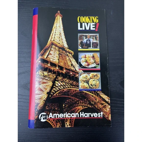 American Harvest Cooking‎ Live Cookbook Hardcover Vintage Recipes Home Cooking