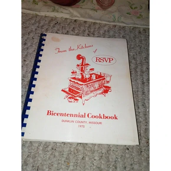 Bicentennial Cookbook Dunklin Co Mission‎ 1975 Paperback Spiral Bound