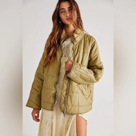 COPY - Free people Dolman Quilted Vegan Jacket
