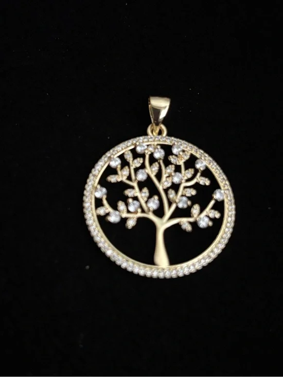 Gold plated Tree of Live Pendant
