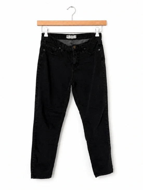 Free People High Rise Black Skinny Jeans Women 26