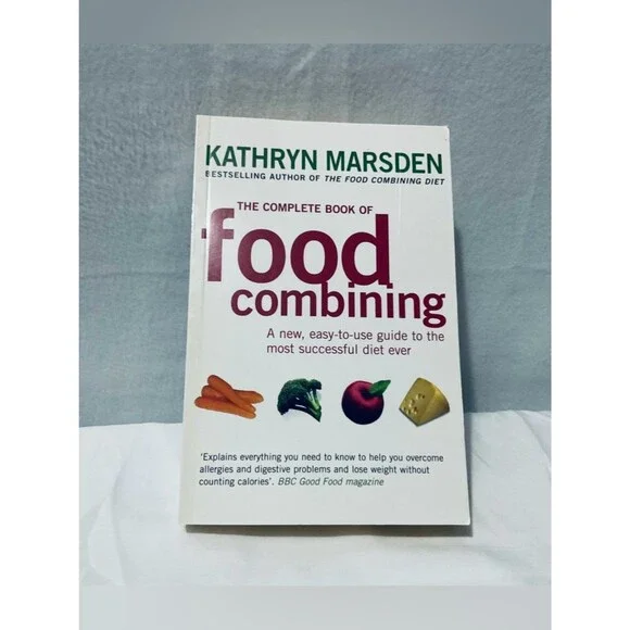 White & Maroon 'Food Combining' Cookbook