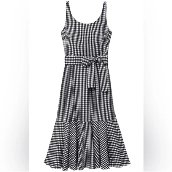 J. Crew Gingham Ruffled Midi- worn a few times. Great shape‎ . 108 retail