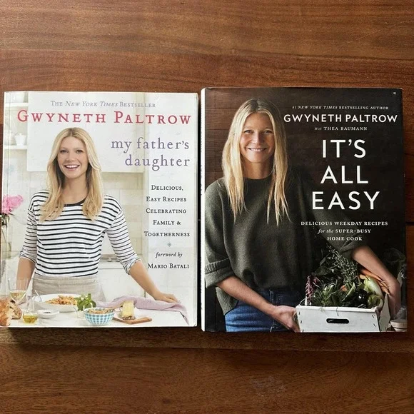 Gwyneth Paltrow Cookbook Lot 2 It's‎ All Easy and My Fathers Daughter