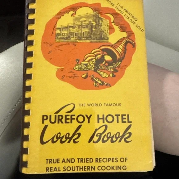 Vtg Purefoy Hotel CookBook 1976 Spiral Real Southern Cooking Talledega, Alabama