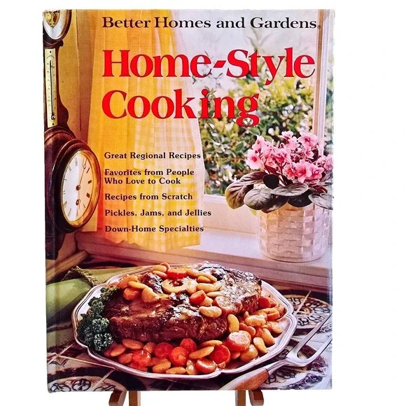 Better Homes Gardens Home-Style Cooking‎ 1975 1st Print Cookbook + Ephemera