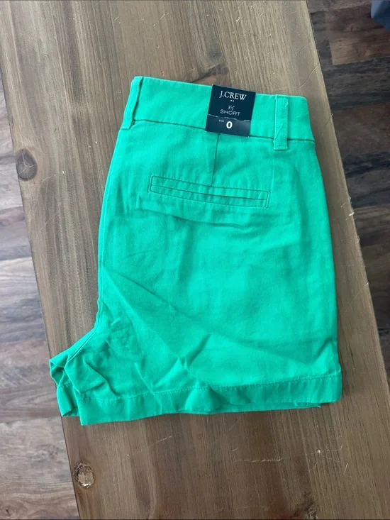 J. Crew Bright Teal Chino Shorts NWT