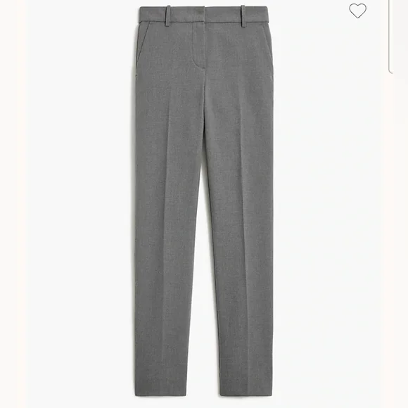 ❤️ NWOT! J CREW HIGH RISE SLIM FIT TROUSER PANTS, HEATHER GRAY, 2P (26 PETITE)