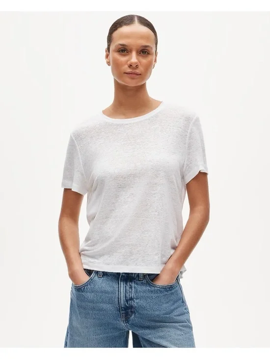 J. Crew New Relaxed Linen T-Shirt NWT