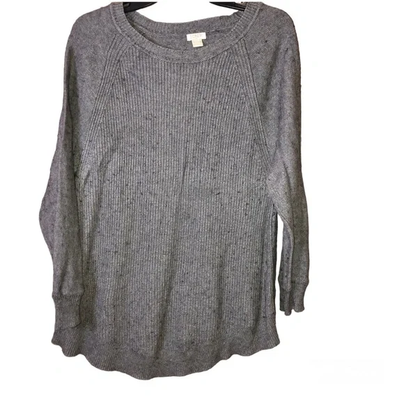 J Crew Merino Wool Blend Sweater Grey‎ Large