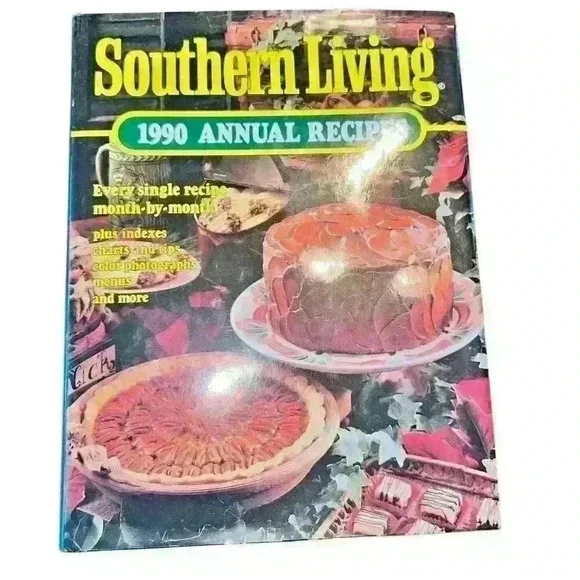 Southern Living 1990‎ Annual Receipe Cook Book Vintage Hard Cover Collectible