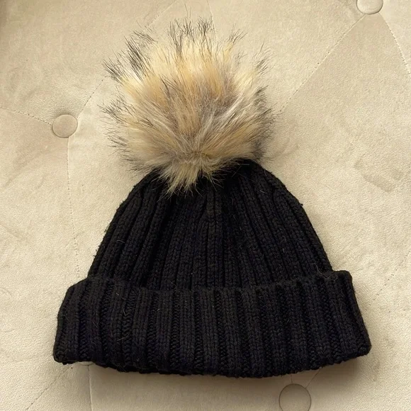 J. Crew winter pompom beanie hat