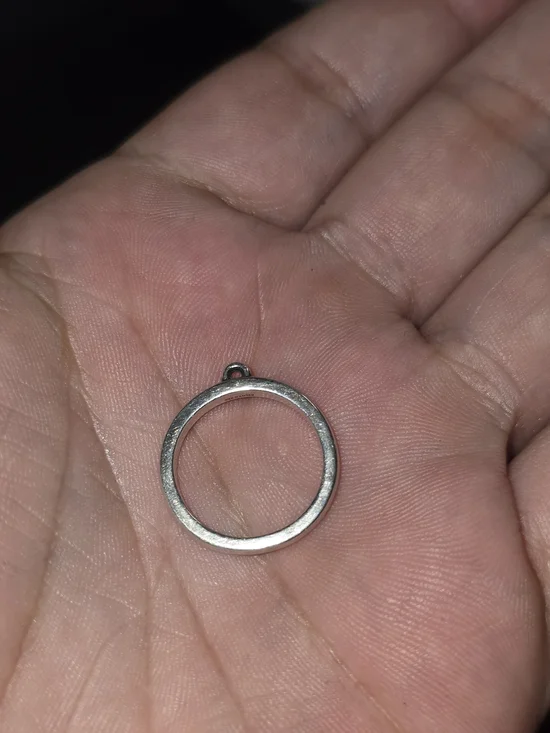 Dangle Sterling Ring  Size 4