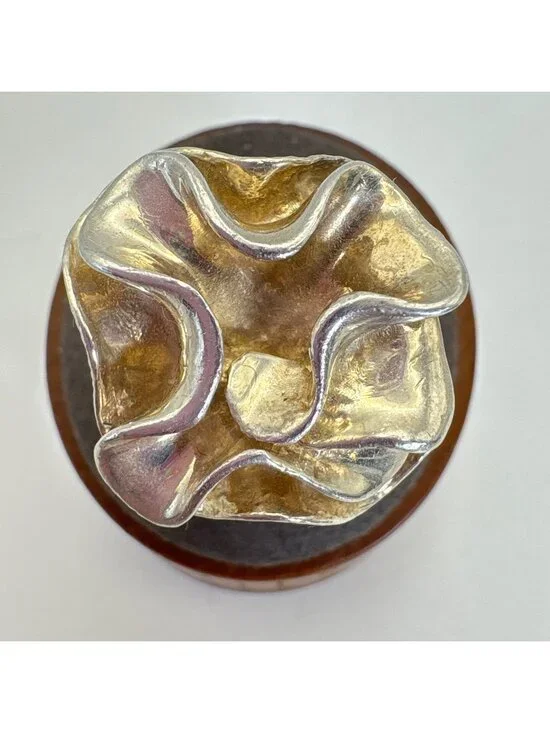 VTG Silpada Sterling Silver 925 Abstract Flower Design Band Ring Size 7