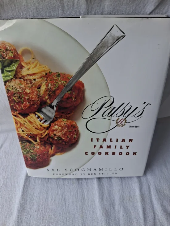 Patsy's Italian Family Cookbook by Sal Scognamillo - White Cover