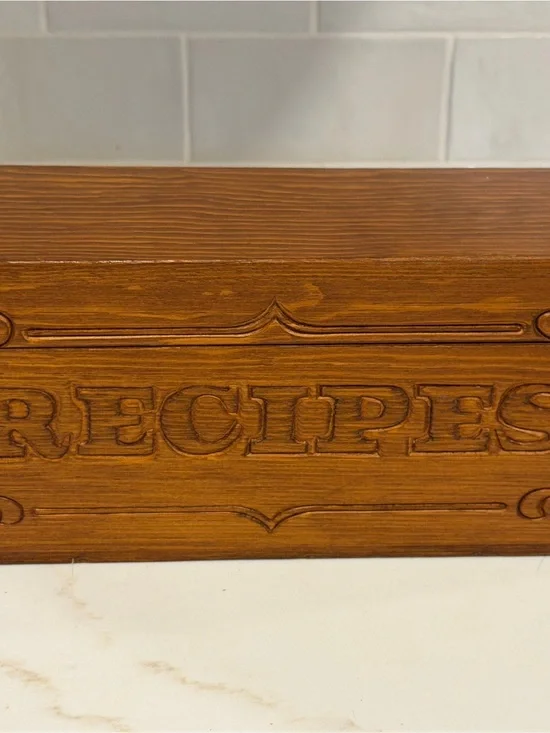 Vintage Wood Engraved 