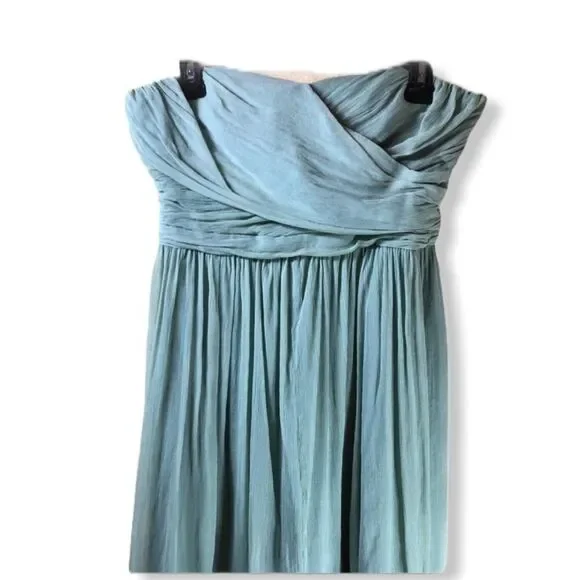 J. Crew Silk Strapless Dress‎