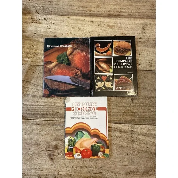 1984+ Cookbook Assortment Lot Of 3 Vintage JCPenney Kenmore, hardcover/paperback