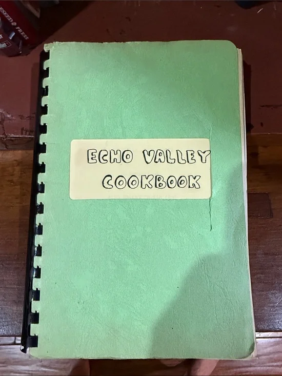 Echo Valley Cookbook - Mint Green Cover