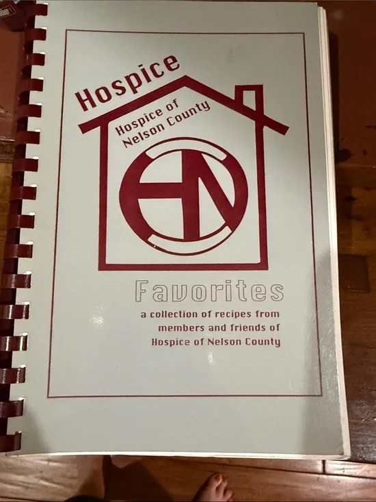 Hospice of Nelson County Ky Favorites Recipe Book - Maroon and White