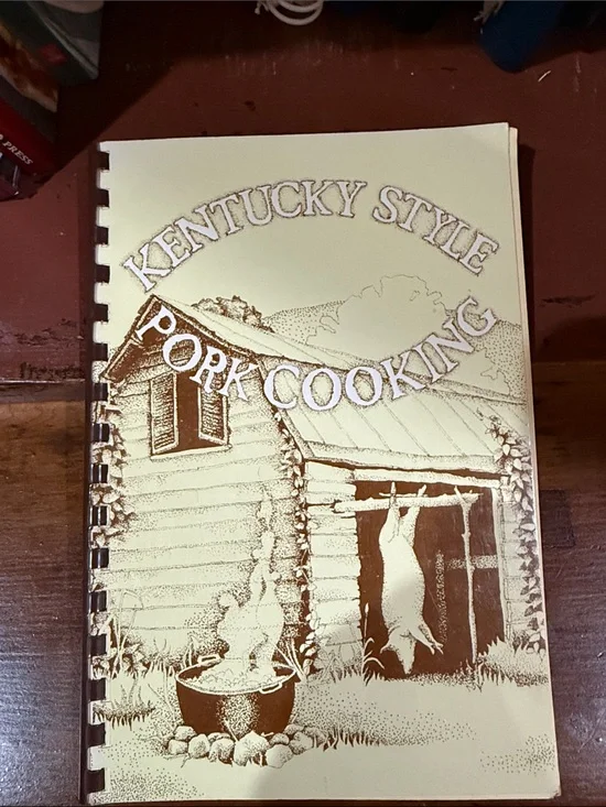 Kentucky Style Pork Cooking Cookbook - Cream and Brown