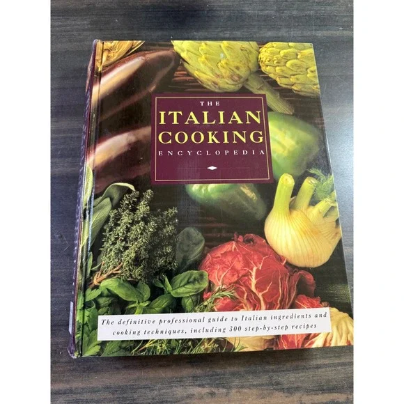 The‎ Italian Cooking Encyclopedia Hardcover Cookbook 300 Recipes Techniques