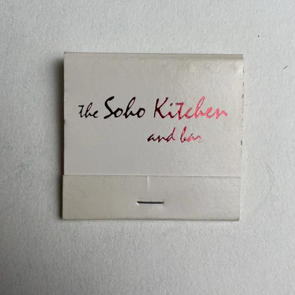 The SoHo Kitchen & Bar, New York City,‎ Matchbook W/ Matches