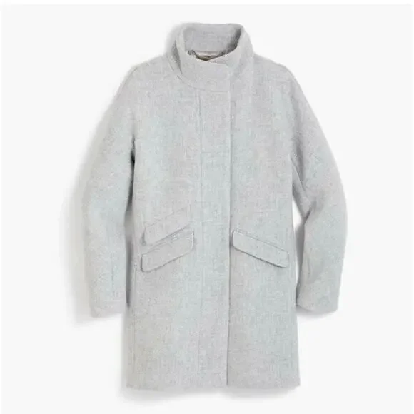 J. Crew Italian Wool Stadium Cloth Cocoon Coat (00P)