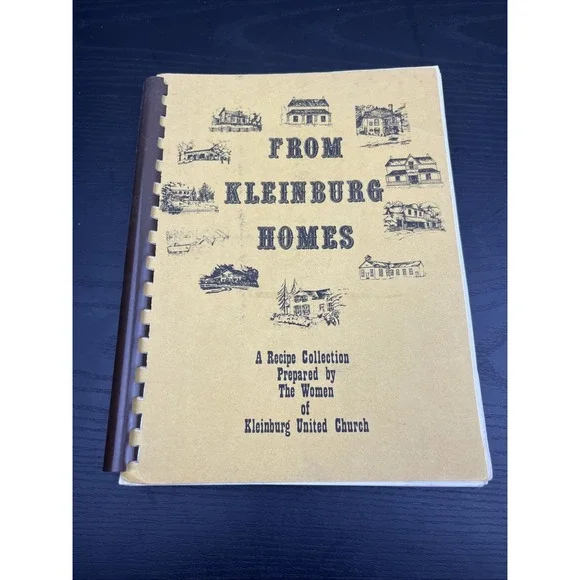 Cookbook From‎ Kleinburg Homes Community Recipes Vintage Local Cookbook