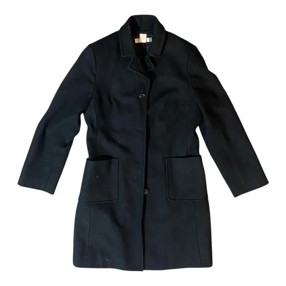 J Crew Wool Peacoat Midi Length Sz S Trench